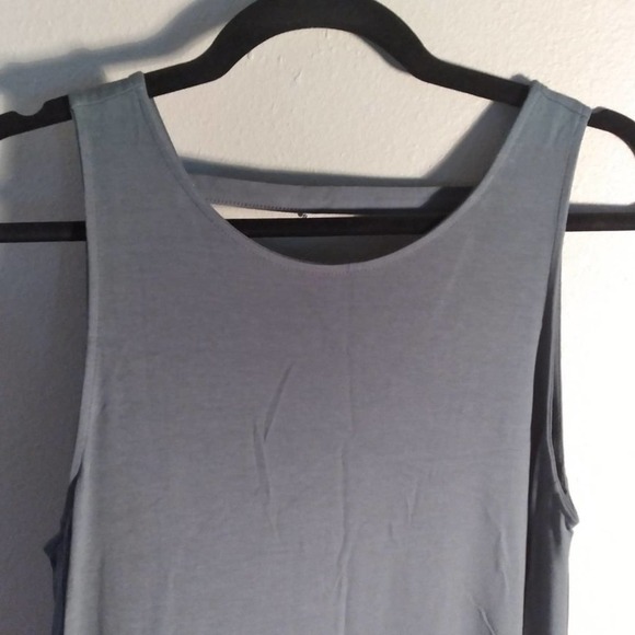 Ann Taylor Loft Knit Scoop Back Tank Dress Olive - Picture 2 of 5